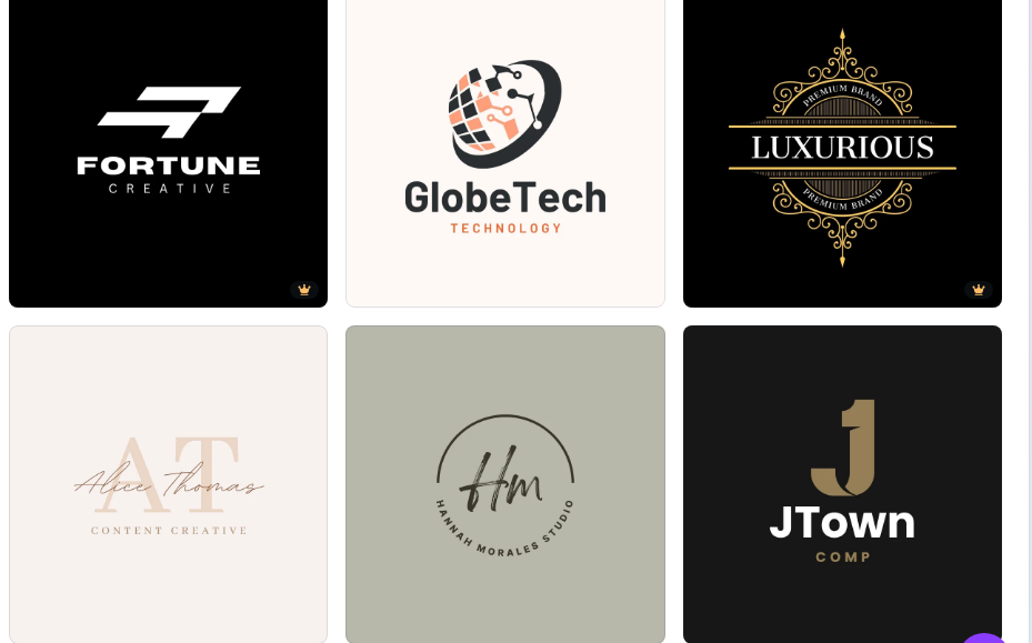 sample logos from canva.