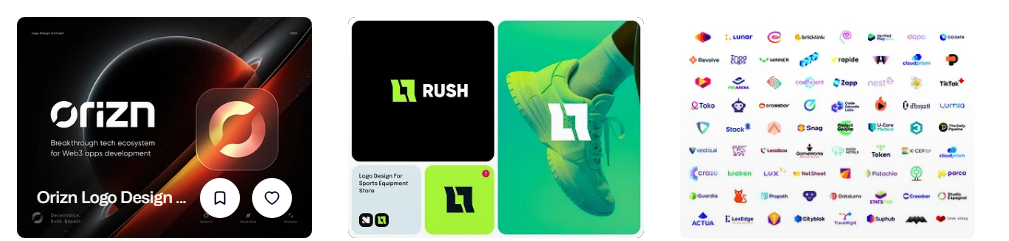 sample logos from zyro maker.